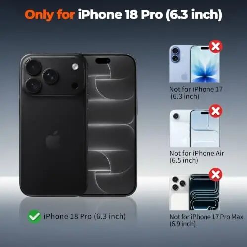 zapica Magnetic for iPhone 18 Pro Case, Aqua Green | Upgraded Camera Control Button, Full Camera Protection, with Screen Protector, Translucent Matte Shockproof Phone Cover - ZAPICA (1)