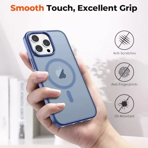 zapica Magnetic for iPhone 14 Pro Case, Lavender Gray | Compatible with MagSafe, Military Grade Drop Protection, Translucent Matte Anti-Scratch Phone Cover - 6