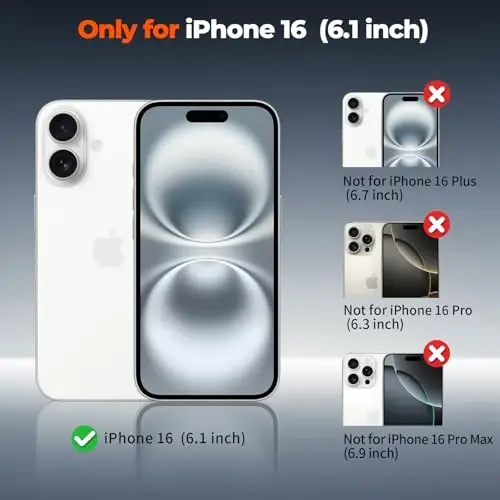 zapica Magnetic for iPhone 16 Case, Upgraded [Camera Control Button] [Full Camera Protection] [with 1 Screen Protector] Translucent Matte Shockproof Protective Phone Cover, Silver Blue - ZAPICA (1)