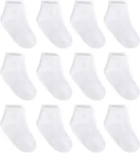 ZAPLES Baby Non Slip Grip Ankle Socks with Anti Skid Grippers Boys Girls Low Cut for Infants Toddlers Kids - MODAZONE