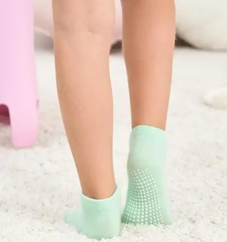 Zaples Baby Non Slip Grip Ankle Socks with Non Skid Soles for Infants Toddlers Kids Boys Girls - 10