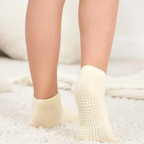 Zaples Baby Non Slip Grip Ankle Socks with Non Skid Soles for Infants Toddlers Kids Boys Girls - 5