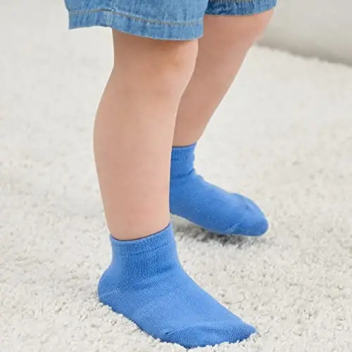 ZAPLES Baby Non Slip Grip To‘piqli paypoqlar, Sirpanishga qarshi tutqichli, o‘g‘il bolalar, qizlar uchun past kesimli, chaqaloqlar, yosh bolalar, bolalar uchun - MODAZONE (1)