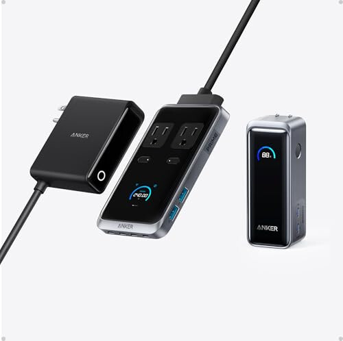 Зарядная станция Anker Prime, 240 Вт Max 8-в-1 USB C Power Strip с Anker Prime 9,600 мАч 65 Вт Power Bank - 1