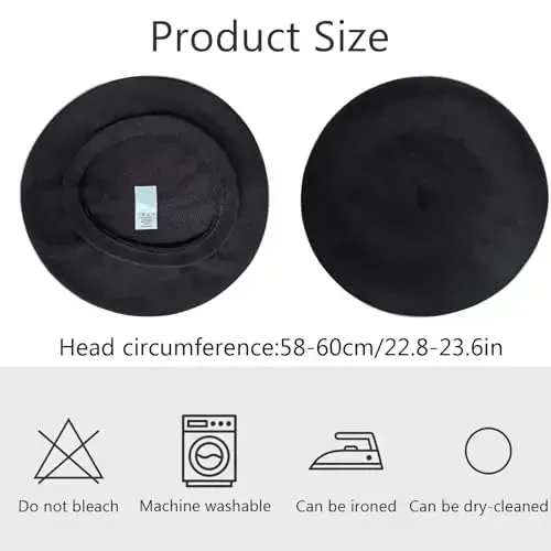 ZARSIO Cotton French Beret Hat Summer Knitted Soft Thin Beret Hat Slouchy Loose Painters Hat Solid Color for Women - 2