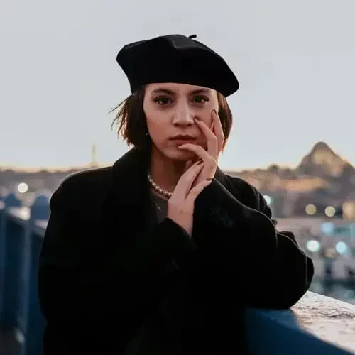 ZARSIO Cotton French Beret Hat Summer Knitted Soft Thin Beret Hat Slouchy Loose Painters Hat Solid Color for Women - 5