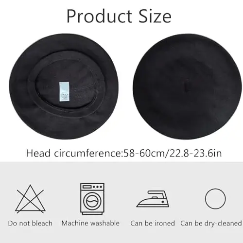 ZARSIO Cotton French Beret Hat Summer Knitted Soft Thin Beret Hat Slouchy Loose Painters Hat Solid Color for Women - ZARSIO (1)
