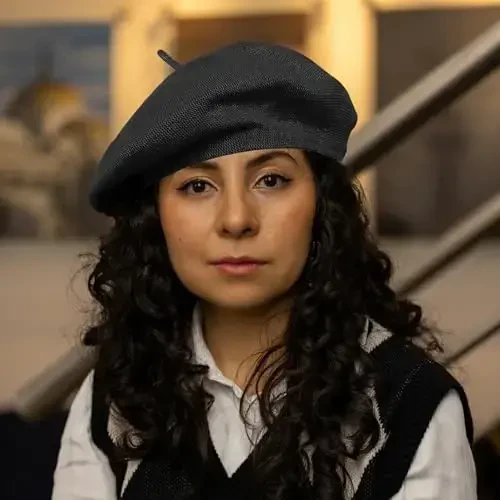 ZARSIO Paxta Frantsuz Bere Shlyapa Yozgi Triko Yumshoq Yupqa Bere Shlyapa Bo'shashgan Rassomlar Shlyapasi Bir Xil Rangli Ayollar Uchun - 7