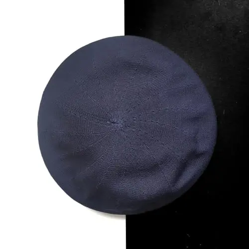 ZARSIO Summer French Beret Breathable Thin Beret Hat Solid Color Beanie for Women Lady - 7