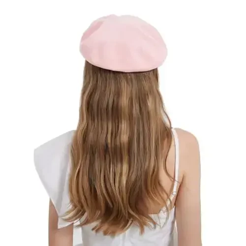 ZARSIO Yozgi Fransuz Bereti Nafas Oluvchi Yupqa Beret Shlyapa Ayollar uchun Qattiq Rangli Beanie - 7
