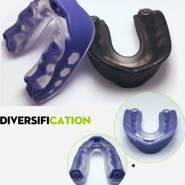 Cheers.US 1Pc Teeth Protector Mouth Guard Protective Brace with Anti Bacterial Case for Adults Basketball Boxing Bite Guard to Stop Teeth Grinding, TMJ, Bruxism, Clenching for Adults - 3