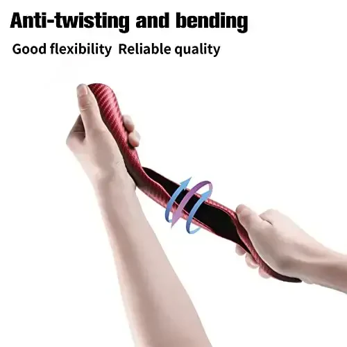 Защитный чехол для рулевого колеса Amiss из углеродного волокна, антискользящий, универсальный чехол для руля с сегментированным мотивом бабочки, аксессуары для салона автомобиля (красный) - 5