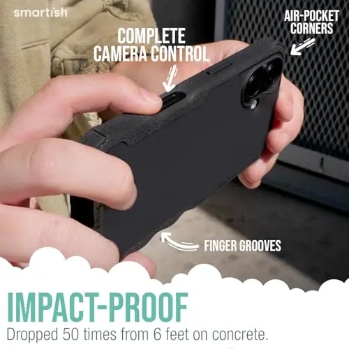 Защитный магнитный чехол Smartish® Gripzilla для iPhone 16 Plus, совместимый с MagSafe [Прочный + Надежный] Усиленный тонкий чехол с защитой от падений для Apple iPhone 16 Plus - Индивидуальные принты - 3