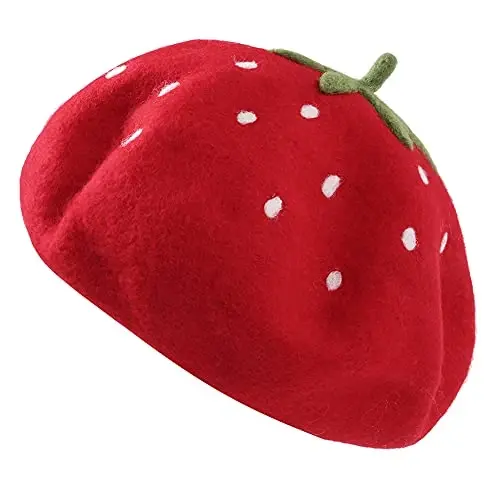 Zasy Casual Wool Beret Hat Classic French Artist Beanies Handmade Cap for Women - MODAZONE (1)