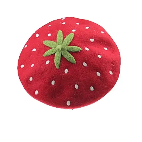 Zasy Casual Wool Beret Hat Classic French Artist Beanies Handmade Cap for Women - 4