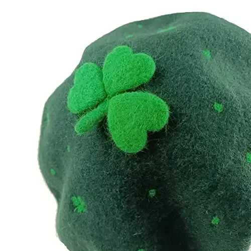 Zasy Casual Wool Beret Hat Classic French Artist Beanies Handmade Cap for Women - 5