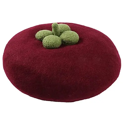 Zasy Casual Wool Beret Hat Classic French Artist Beanies Handmade Cap for Women - ZASY