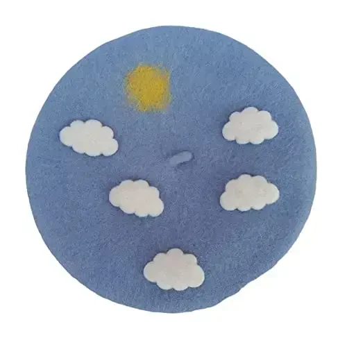 Zasy Casual Wool Beret Hat Classic French Artist Beanies Handmade Cap for Women - 1