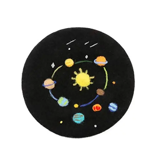 Zasy Günlük Yün Bere Şapka Klasik Fransız Ressam Beanies Kadınlar için El Yapımı Şapka - 4