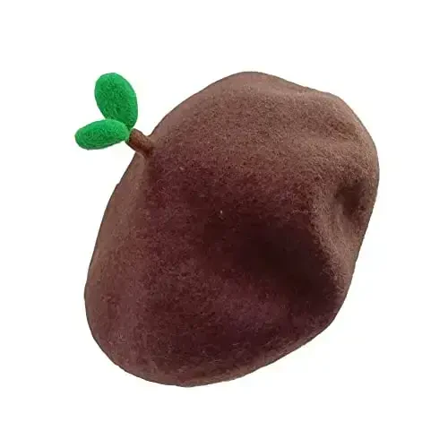 Zasy Casual Wool Beret Hat Classic French Artist Beanies Handmade Cap for Women - MODAZONE (1)