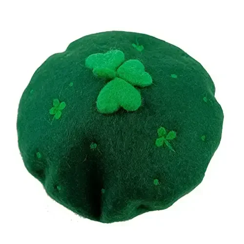 Zasy Casual Wool Beret Hat Classic French Artist Beanies Handmade Cap for Women - 4