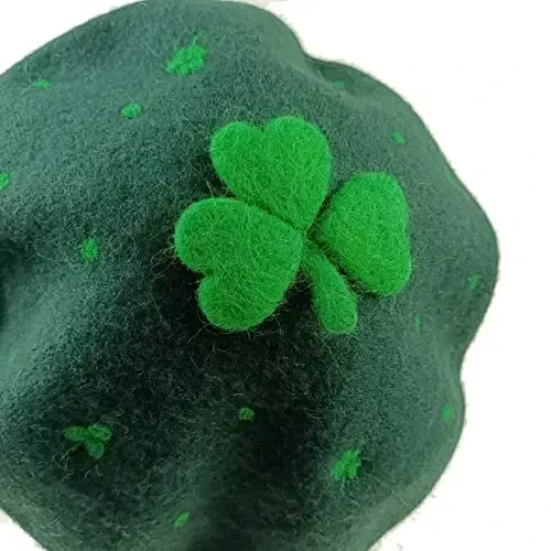 Zasy Casual Wool Beret Hat Classic French Artist Beanies Handmade Cap for Women - 6