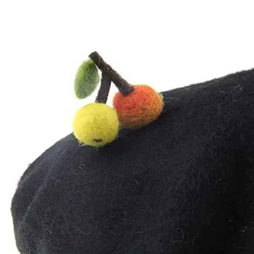 Zasy Casual Wool Beret Hat Classic French Artist Beanies Handmade Cap for Women - 5