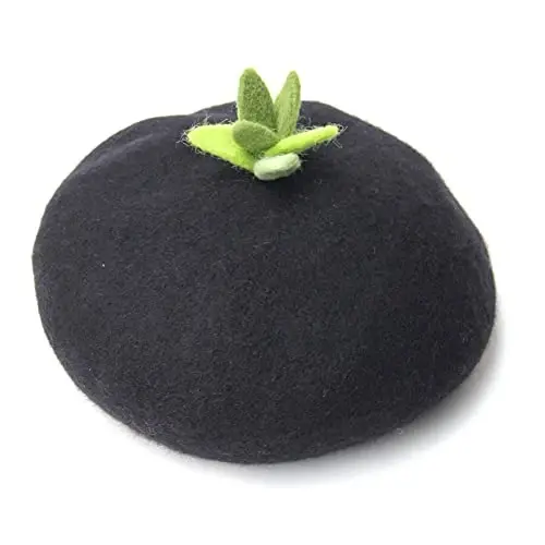 Zasy Casual Wool Beret Hat Classic French Artist Beanies Handmade Cap for Women - 2