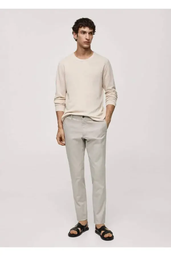 Зауженные брюки Chino из сержа - 2