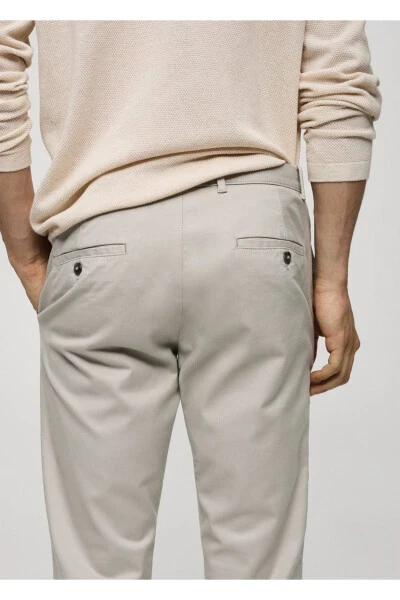 Зауженные брюки Chino из сержа - 5