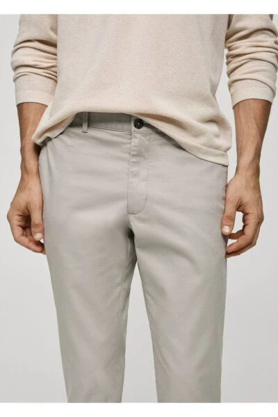 Зауженные брюки Chino из сержа - 7