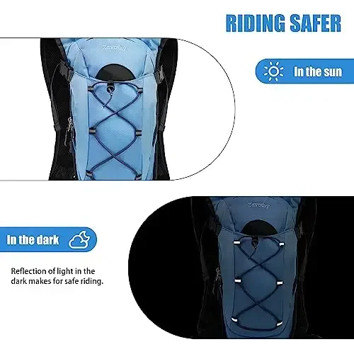 Zavothy Hydration Backpack with 2L Hydration Bladder Water Backpack for Hiking Hydration Pack for Running Cycling Hiking - 5