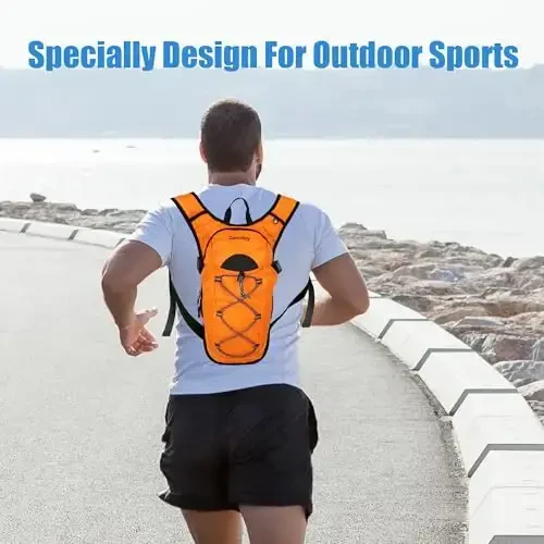 Zavothy Hydration Backpack with 2L Hydration Bladder Water Backpack for Hiking Hydration Pack for Running Cycling Hiking - 6
