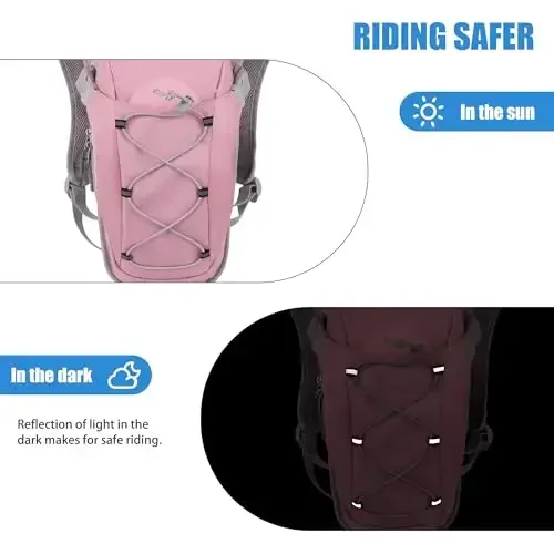 Zavothy Hydration Backpack, 2L Hydration Bladder bilan yurish uchun suv xaltasi, yugurish, velosipedda yurish va piyoda sayr qilish uchun gidratsiya to'plami. - 5