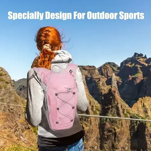 Zavothy Hydration Backpack, 2L Hydration Bladder bilan yurish uchun suv xaltasi, yugurish, velosipedda yurish va piyoda sayr qilish uchun gidratsiya to'plami. - 6