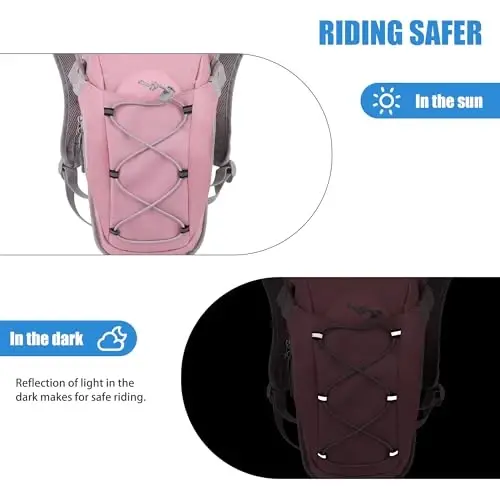 Zavothy Hydration Backpack, 2L Hydration Bladder bilan yurish uchun suv xaltasi, yugurish, velosipedda yurish va piyoda sayr qilish uchun gidratsiya to'plami. - 5