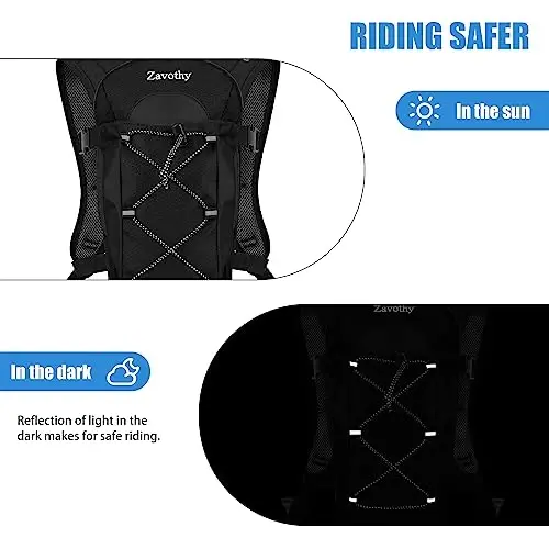 Zavothy Hydration Backpack with 2L Hydration Bladder Water Backpack for Hiking Hydration Pack for Running Cycling Hiking - 4