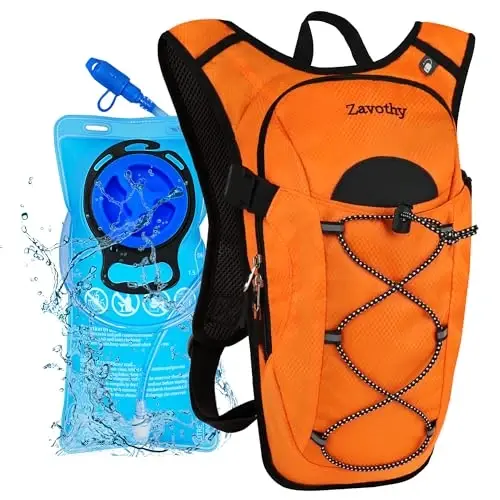 Zavothy Hydration Backpack with 2L Hydration Bladder Water Backpack for Hiking Hydration Pack for Running Cycling Hiking - 1