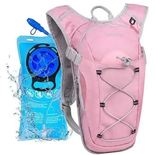 Zavothy Hydration Backpack with 2L Hydration Bladder Water Backpack for Hiking Hydration Pack for Running Cycling Hiking - 1