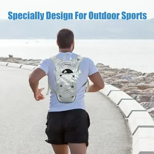 Zavothy Hydration Backpack with 2L Hydration Bladder Water Backpack for Hiking Hydration Pack for Running Cycling Hiking - 6
