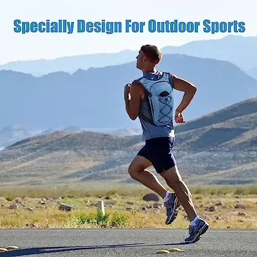 Zavothy Hydration Backpack with 2L Hydration Bladder Water Backpack for Hiking Hydration Pack for Running Cycling Hiking - 6