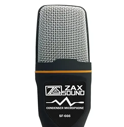 ZaxSound Professional Cardioid Kondenser Mikrofon Tripod Stand bilan PC, Laptop, iPhone, iPad, Android Telefonlar, Planshetlar, Xbox va YouTube Yozuvi uchun, Qora - Modazone (1)