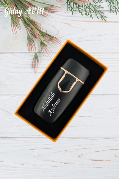 Зажигалка с персонализированным именем, сенсорный отпечаток пальца, USB-зарядка, электронная коробка Gly-202 - GÜLAY AVM