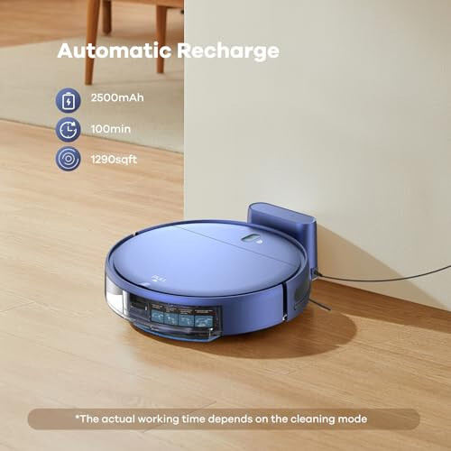 ZCWA Robot Vacuum and Mop Combo, 2 in 1 Mopping Robotic Vacuum with WiFi/App, Robotic Vacuum Cleaner, Schedule Settings, Self-Charging, Ideal for Hard Floor, Pet Hair and Low Pile Carpet - 6