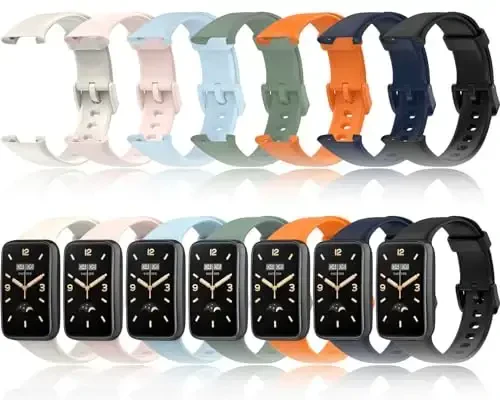 Z.DuDuZAZA 7 Pack Wristbands Compatible for Xiaomi Mi Band 7 Pro Straps Replacement TPU Silicone Watch Band Adjustable & Colorful Compatible for Xiaomi Smart Band 7 Pro Bands - Z.DUDUZAZA