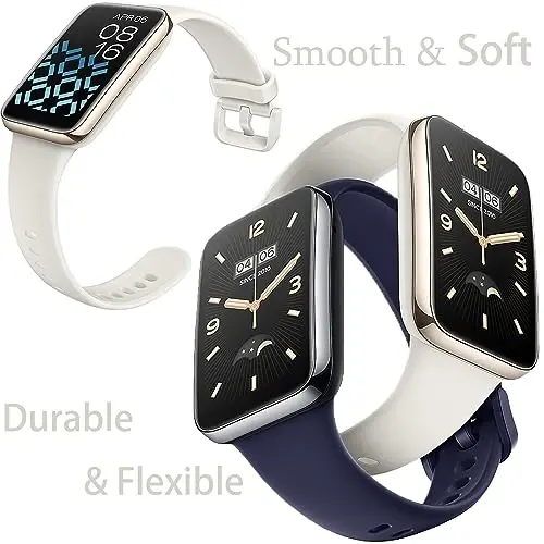 Z.DuDuZAZA 7 Pack Wristbands Compatible for Xiaomi Mi Band 7 Pro Straps Replacement TPU Silicone Watch Band Adjustable & Colorful Compatible for Xiaomi Smart Band 7 Pro Bands - 3