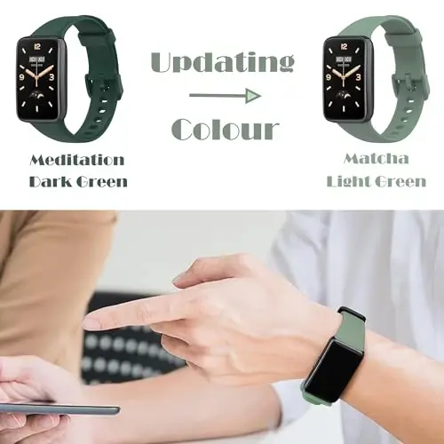 Z.DuDuZAZA 7 Pack Wristbands Compatible for Xiaomi Mi Band 7 Pro Straps Replacement TPU Silicone Watch Band Adjustable & Colorful Compatible for Xiaomi Smart Band 7 Pro Bands - 4