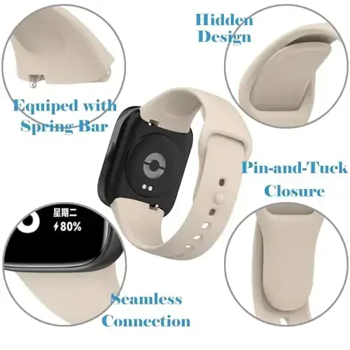 Z.DuDuZAZA Bands for Xiaomi Redmi Watch 3 Active/Redmi Watch 3 Women Men uchun tasmalar, 12 dona Yumshoq silikon tasmali bilakuzuklar Xiaomi Watch 3/Watch 3 Active bilan mos keladi - Z.DuDuZAZA (1)