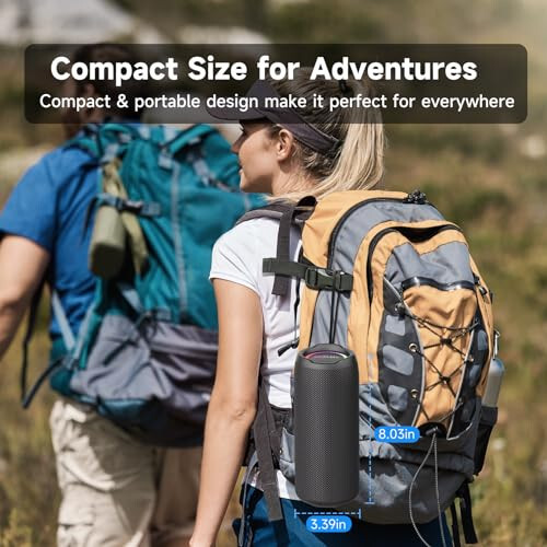 ZEALOT Portable Bluetooth Speaker, Speakers Bluetooth Wireless, Outdoor Speaker Waterproof, IPX6, 40W Loud Stereo Sound Deep Bass, Long Playtime,USB/TF/AUX, Speaker for Phone, Beach, Hiking-Black - 5