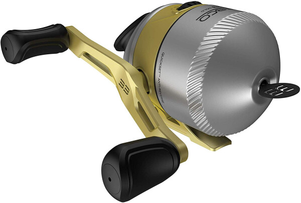 Zebco 33 Gold Spincast Reel and Fishing Rod Combo, 6-Foot Rod, Size 30 Reel, Silver/Gold - 2
